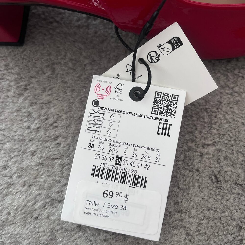 Zara Red Heels / Slingbacks - Picture 2 of 6